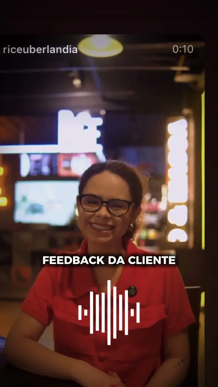 Depoimento de uma cliente